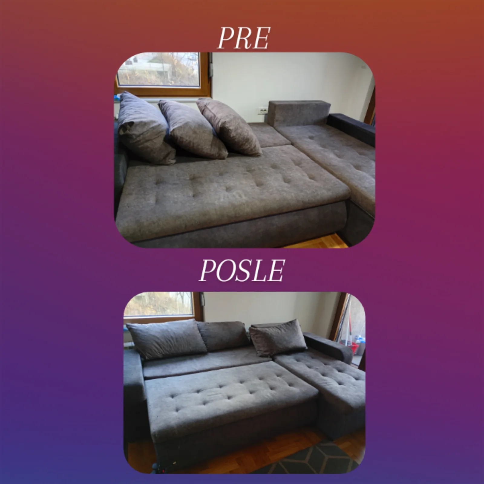 Dubinsko pranje i čišćenje nameštaja